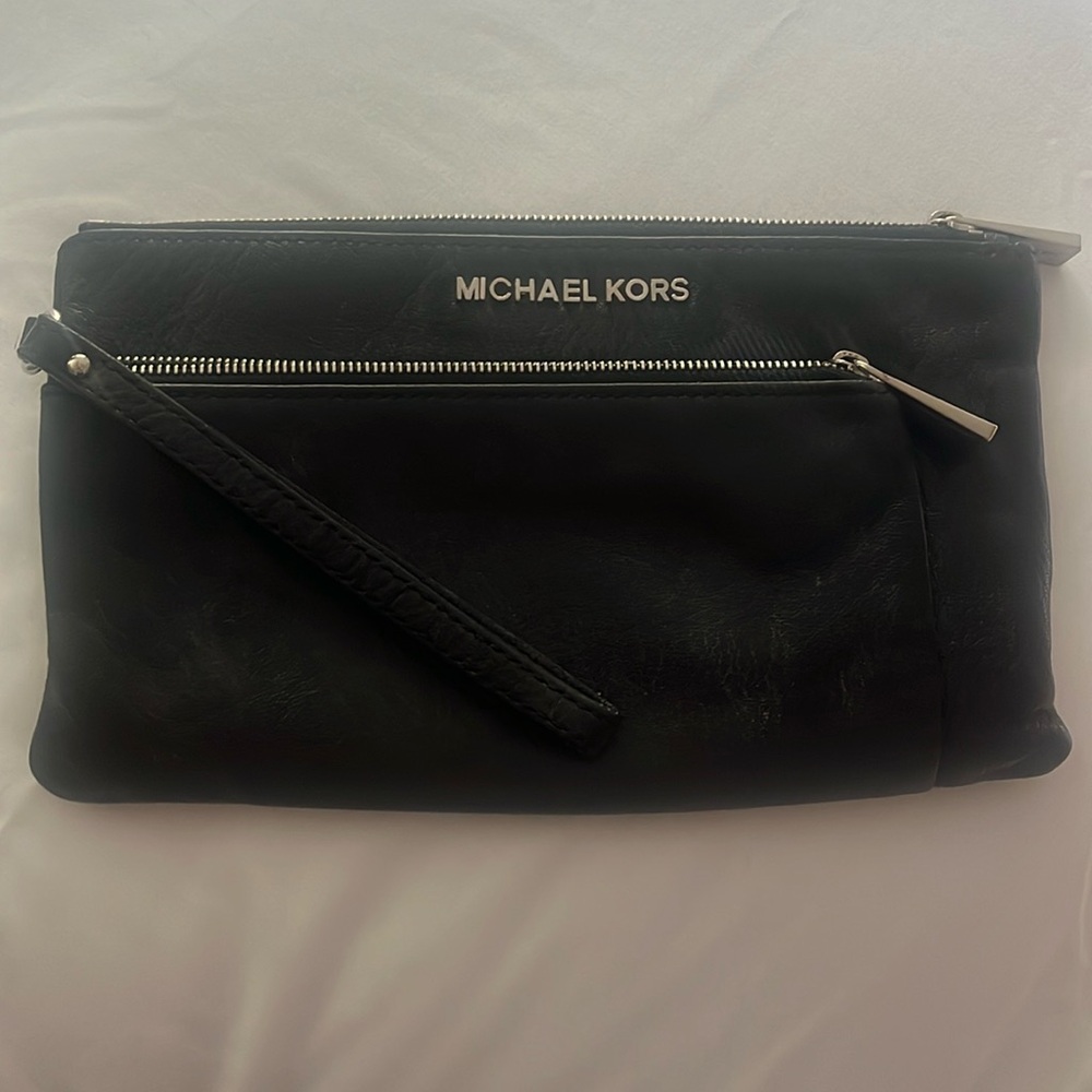 Michael Kors leather clutch